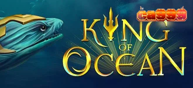 Cena de ação subaquática no jogo King of Ocean com canhões e criaturas marinhas.